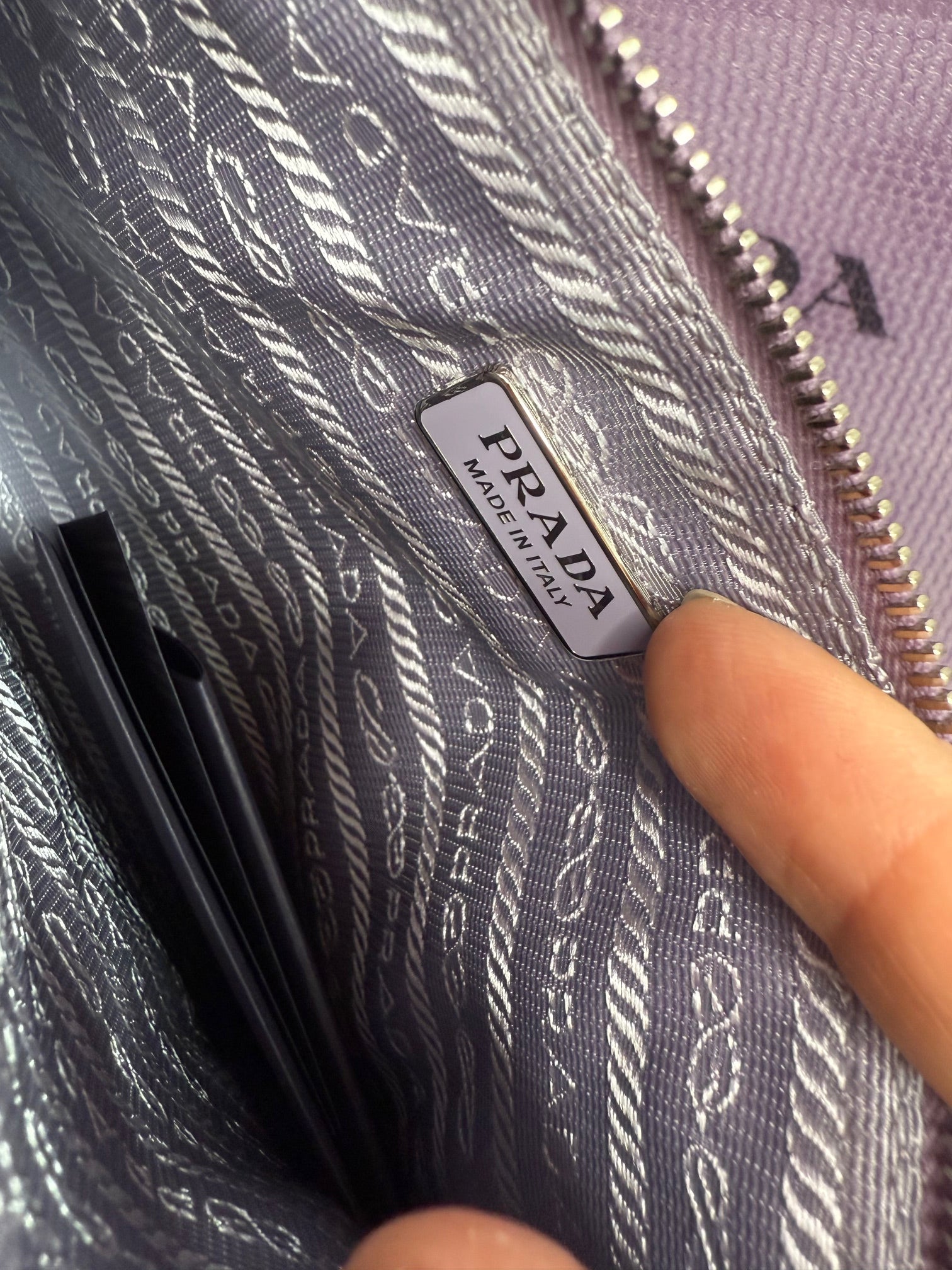 New Prada Sequin Mesh Tote bag in purple