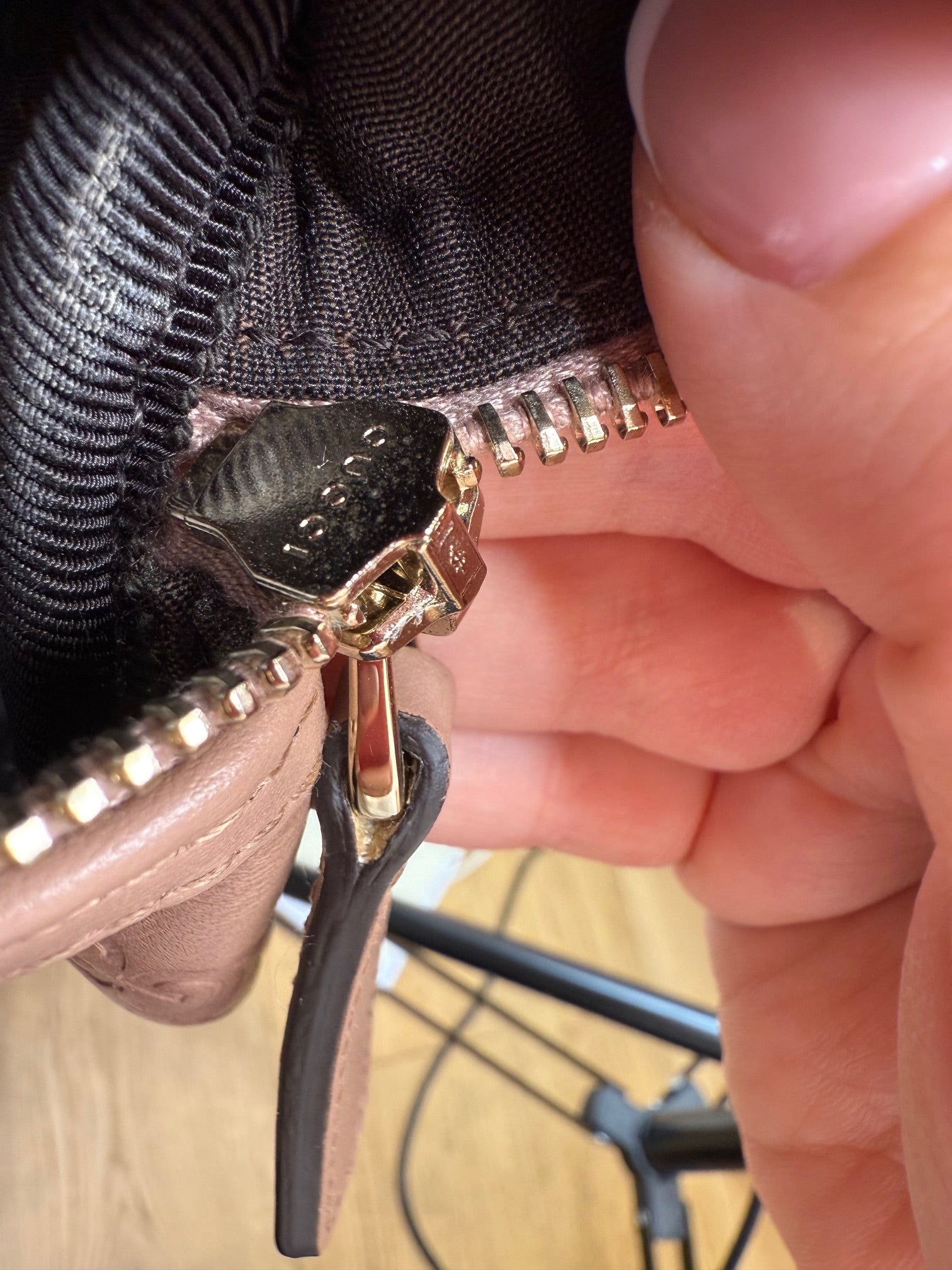 Gucci Guccissima Leather Boston Bag Nude Pink