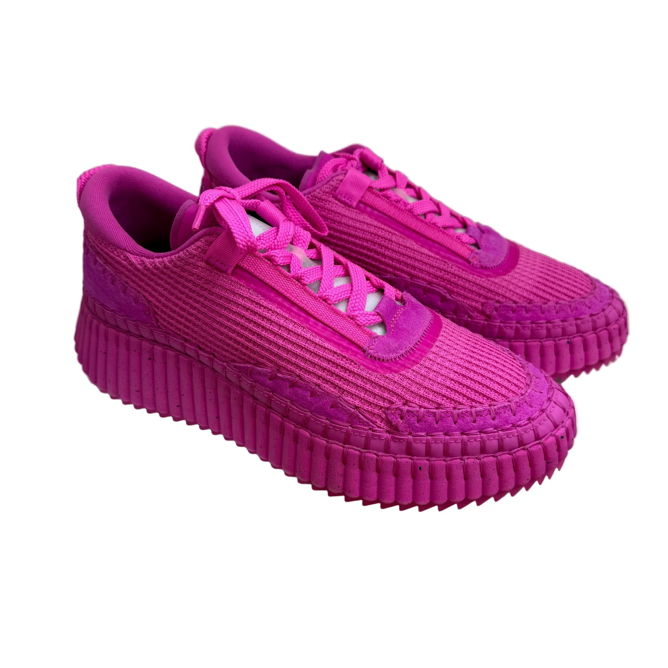 New Chloé Nama Sneakers – Hot Pink Trainers