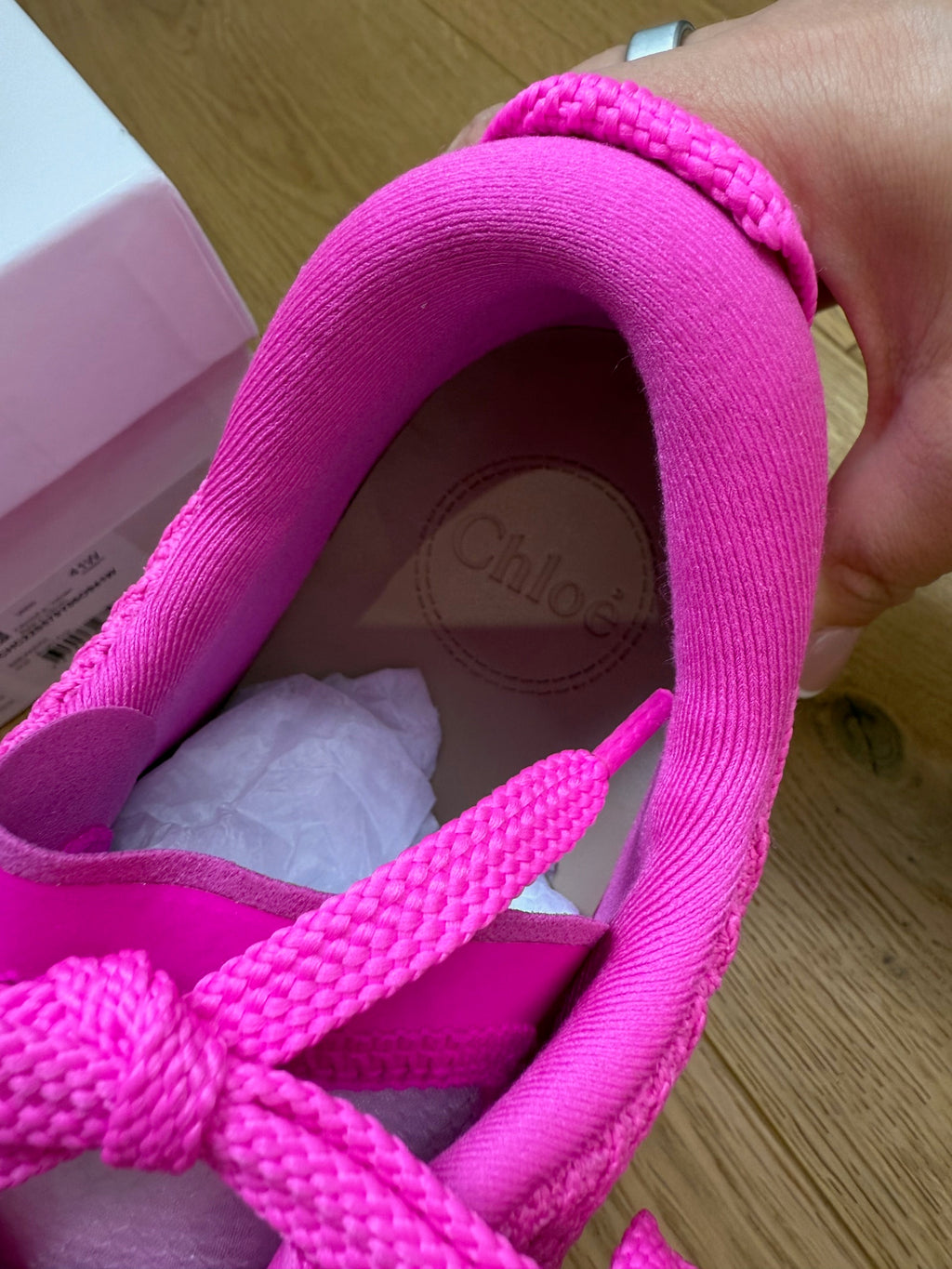 New Chloé Nama Sneakers – Hot Pink Trainers