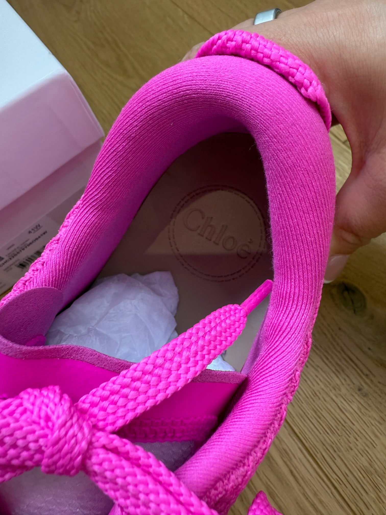 New Chloé Nama Sneakers – Hot Pink Trainers